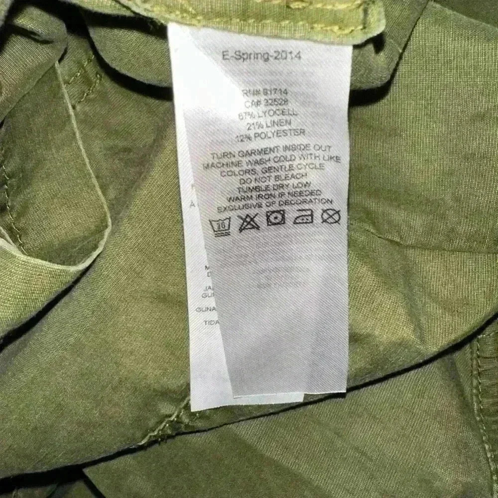 Armani Exchange Green Button Down Dress Size 2 - Picture 11 of 15